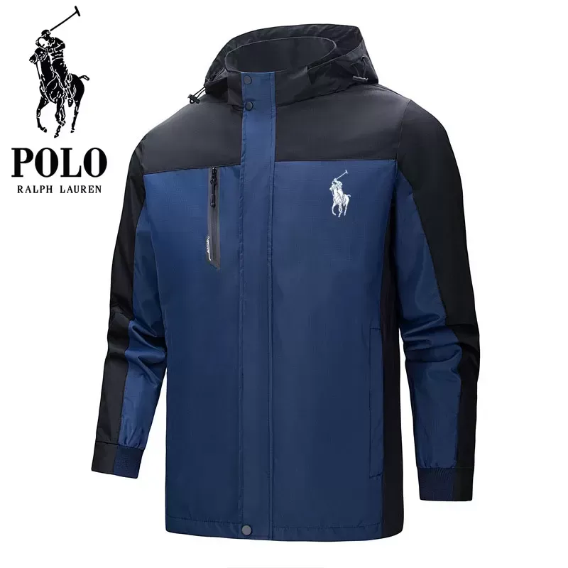 Ralph Lauren Men's Outdoor sports waterproof and windproof hooded jacket