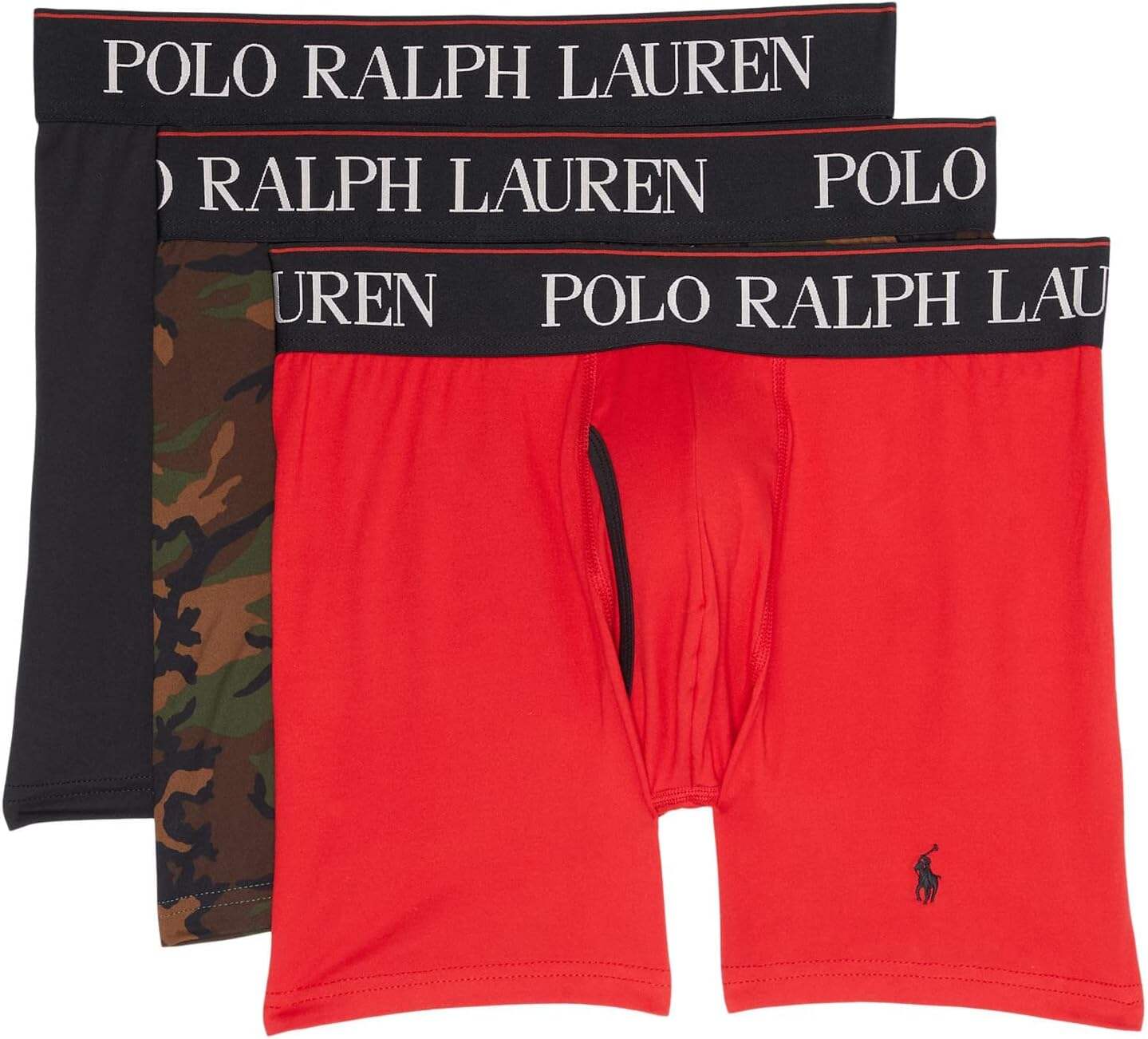Polo Ralph Lauren Men's 4D Flex Cool Microfiber Boxer Briefs 3 Pack