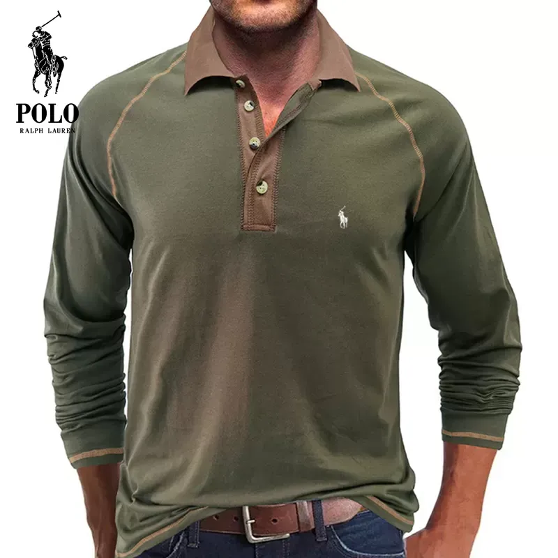 Ralph Lauren Soft Cotton Fabric POLO Collar T-Shirt