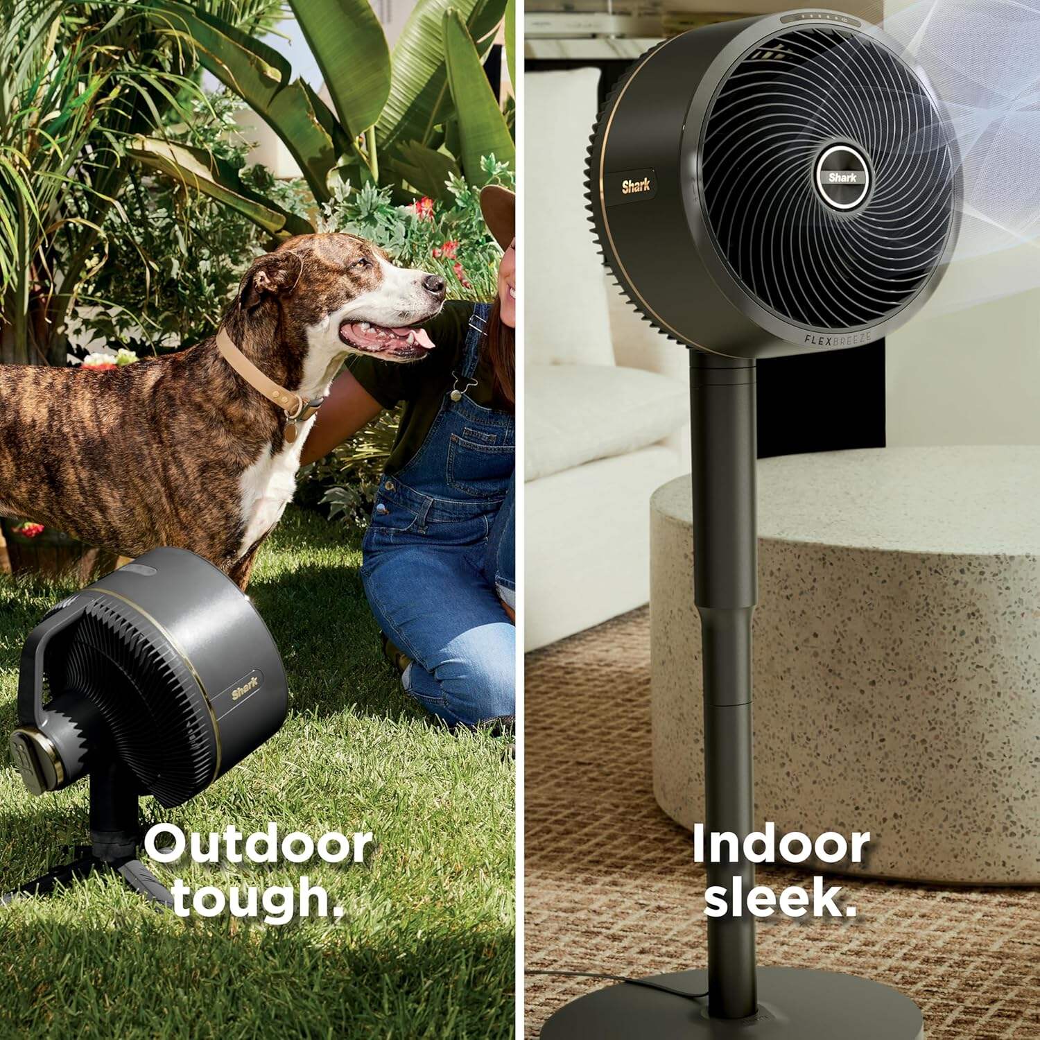 Shark FlexBreeze Pro Mist Fan — Indoor & Outdoor, Integrated Misting