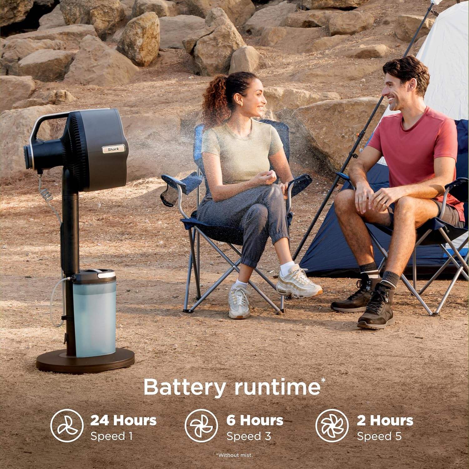 Shark FlexBreeze Pro Mist Fan — Indoor & Outdoor, Integrated Misting