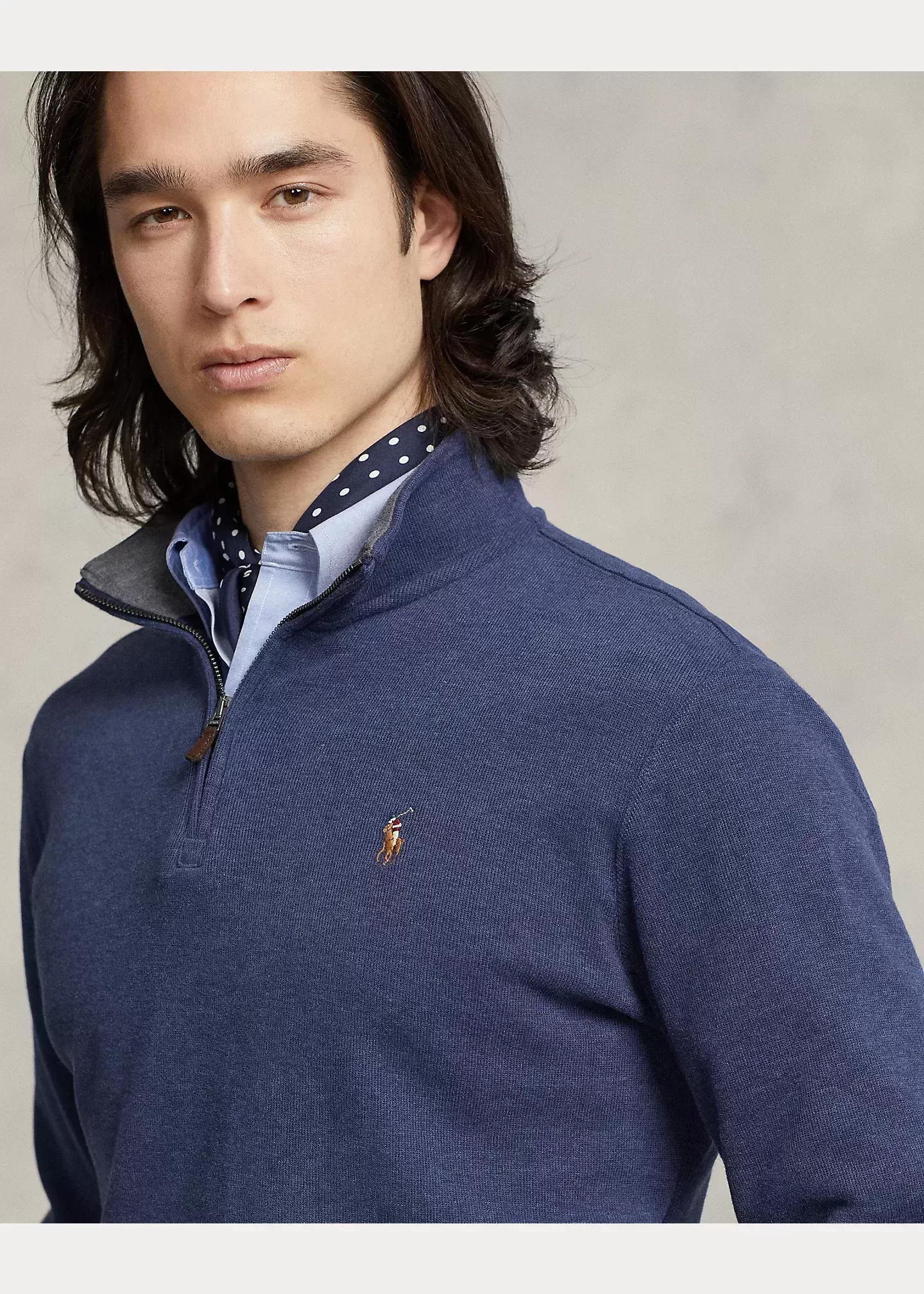 Polo Ralph Lauren Estate-Rib Quarter-Zip Pullover