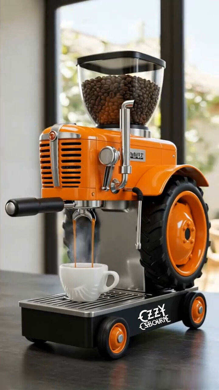 🔥Limited Time Offer💖Bold Design tractor Coffee Maker- Ozzy Co-branded