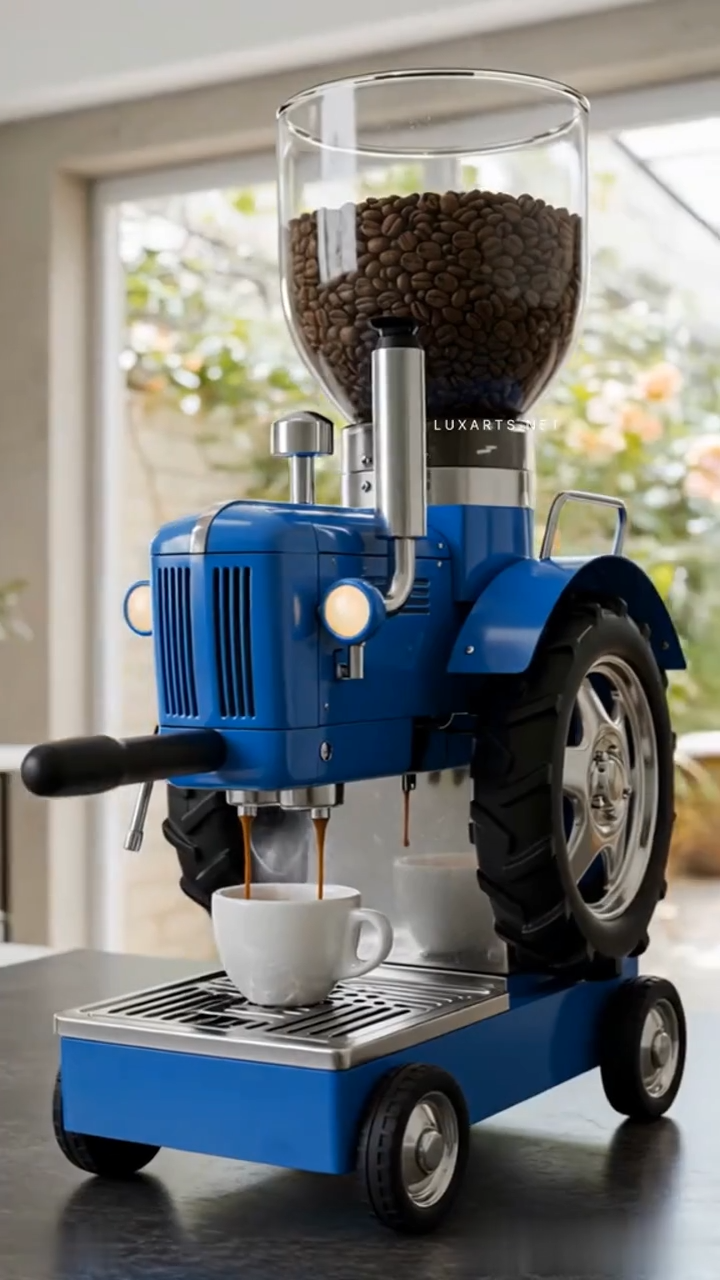 🔥Limited Time Offer💖Bold Design tractor Coffee Maker