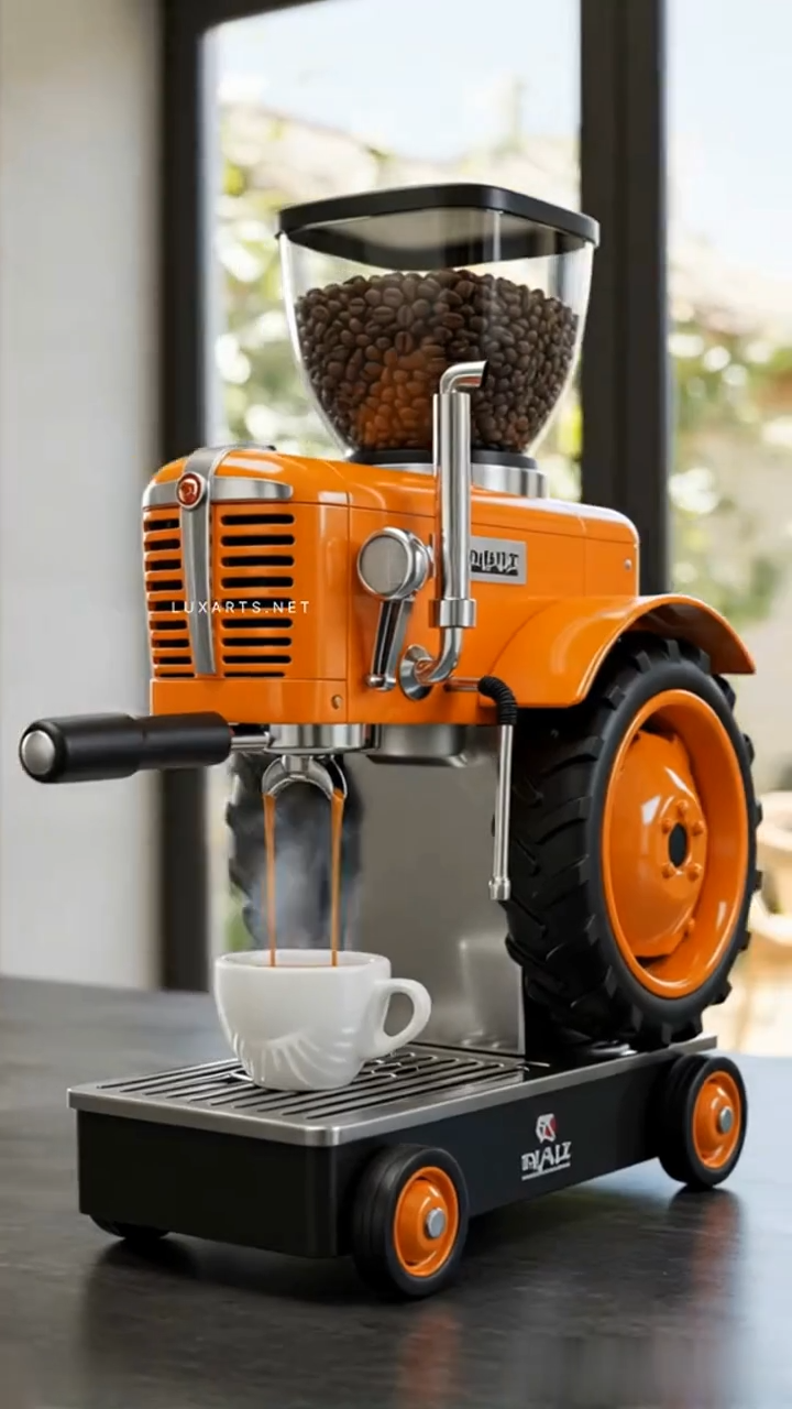 🔥Limited Time Offer💖Bold Design tractor Coffee Maker