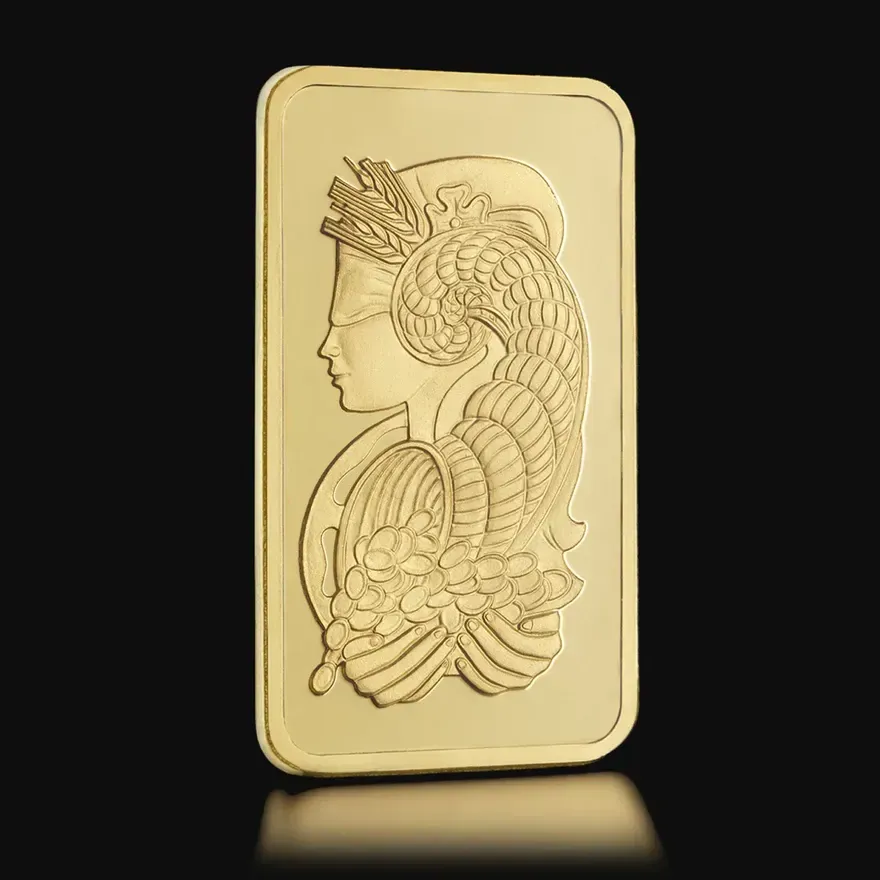 1 oz Gold Bar PAMP Suisse Lady Fortuna Veriscan .9999 Fine (In Assay)