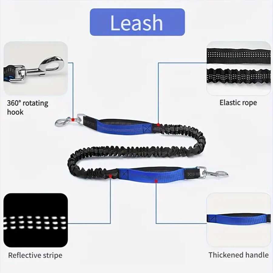 🔥Mother's Day Sale -Hands Free Dog Leash with Zipper Pouch