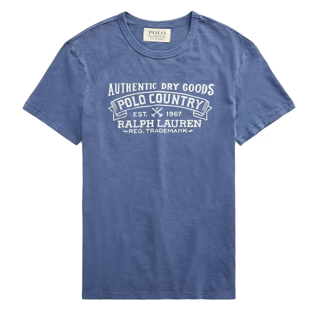 Ralph Lauren Custom Slim Fit Graphic T-Shirt Light Navy