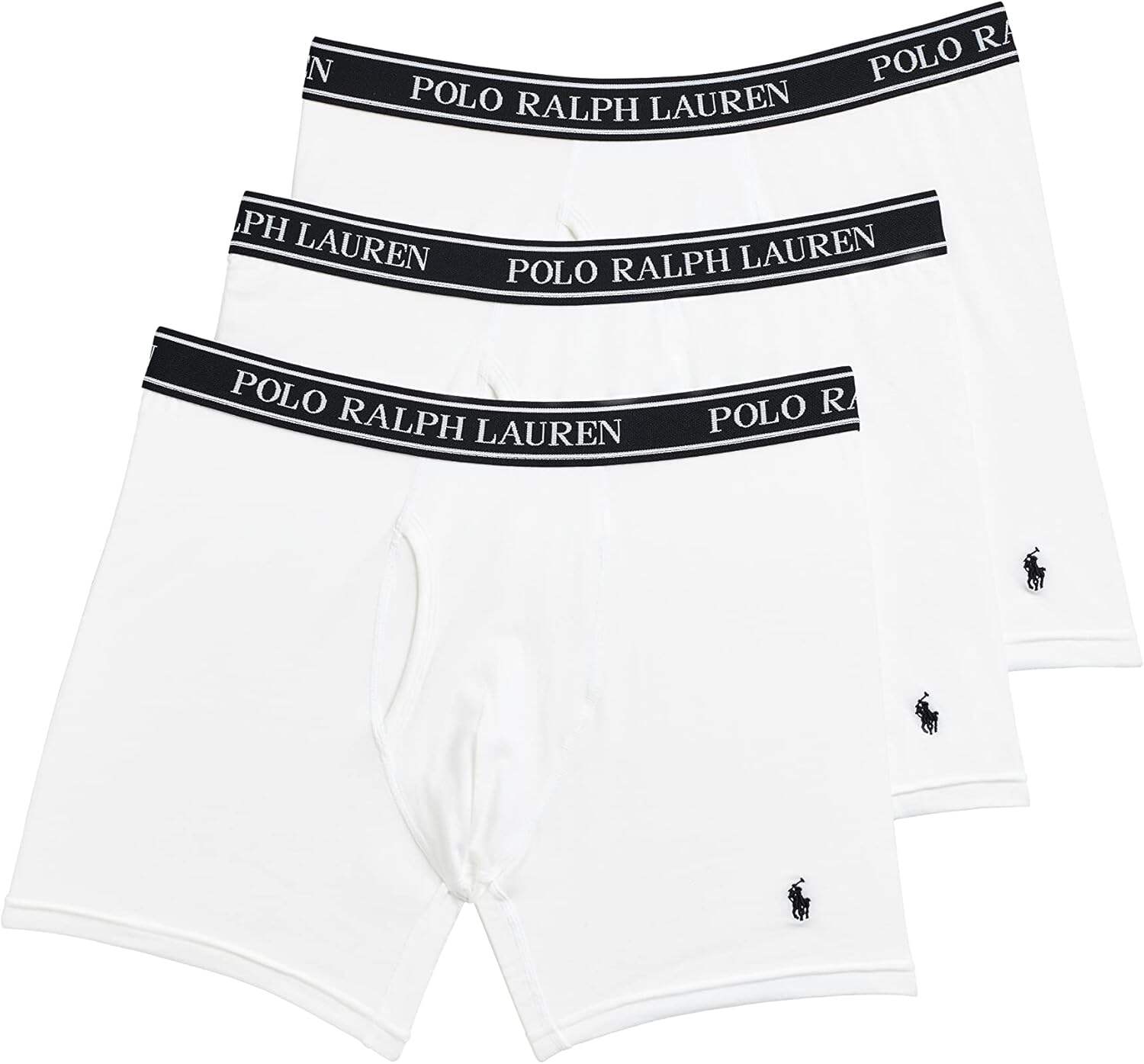 Polo Ralph Lauren Men's Stretch Classic Fit Boxer Briefs, Trunks & Long Leg Available, 3-pack